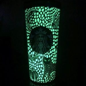Starbucks glow in the dark Halloween tumbler